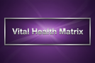 Vital Health Matrix word banner purple and chrome